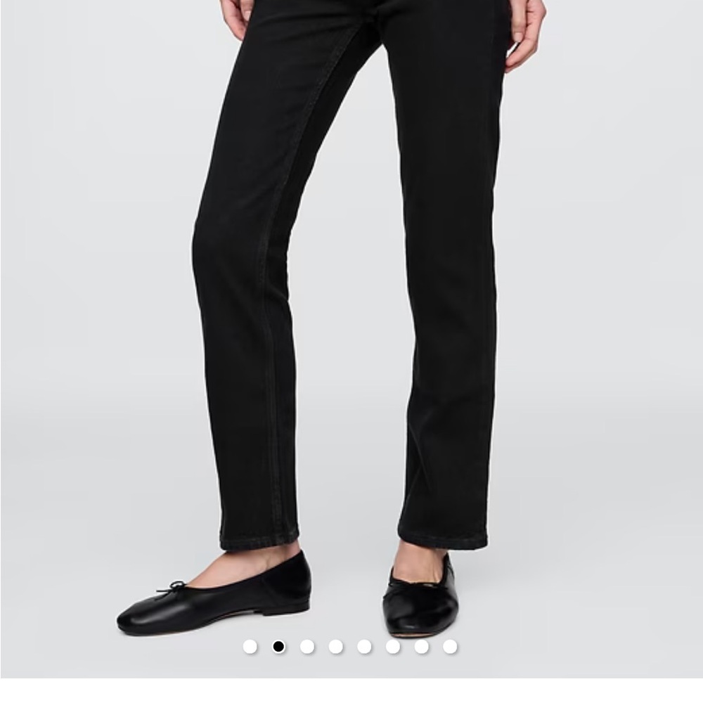 Gap 90s straight slim black jean